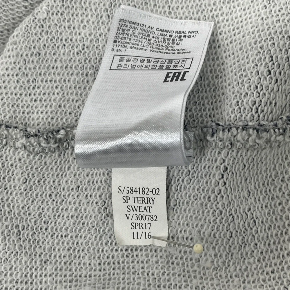 Banana Republic Men's L Gray Heathered Crew Neck Long Sleeve Sweatshirt‎